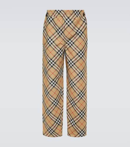 Pantalones rectos a cuadros - Burberry - Modalova