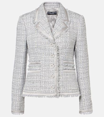 Chaqueta de buclé de lamé - Dolce&Gabbana - Modalova