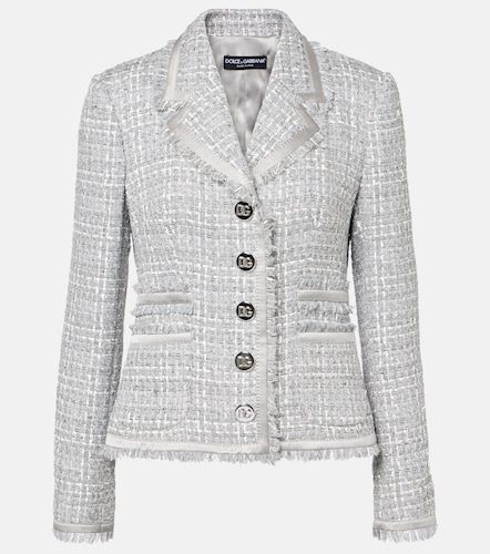 Chaqueta de buclé de lamé - Dolce&Gabbana - Modalova