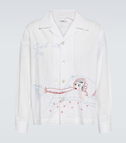 His-and-Hers embroidered cotton shirt - Bode - Modalova