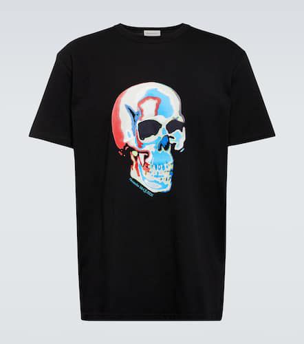 Camiseta Skull de algodón estampado - Alexander McQueen - Modalova