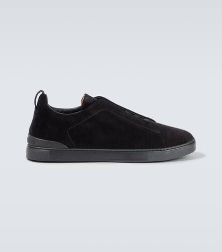 Sneakers Triple Stitch in suede - Zegna - Modalova