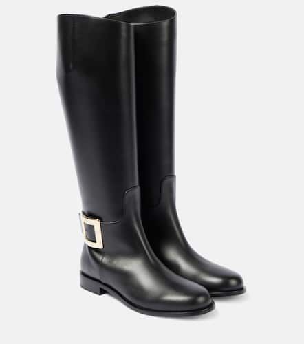 Viv Riding leather knee-high boots - Roger Vivier - Modalova