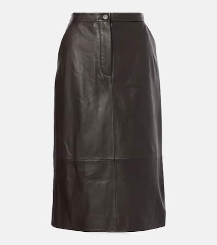 Yves Salomon Leather midi skirt - Yves Salomon - Modalova