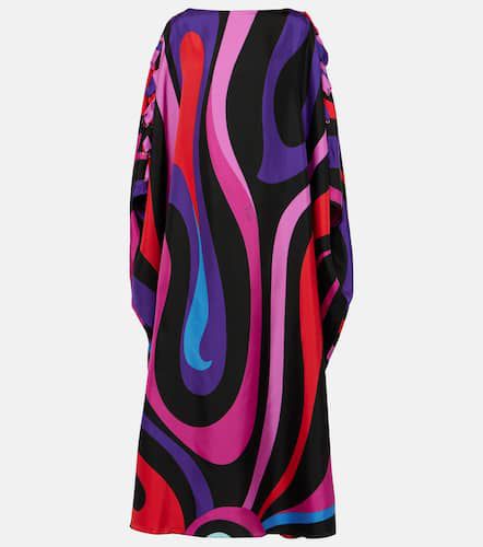 Pucci Marmo-print silk twill kaftan - Pucci - Modalova
