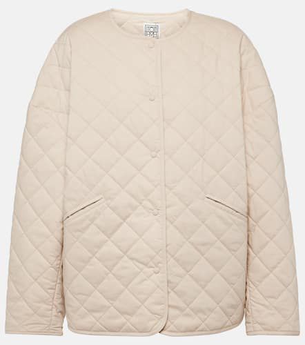 Quilted single-breasted cotton jacket - Toteme - Modalova