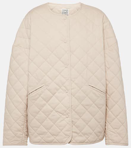 Quilted single-breasted cotton jacket - Toteme - Modalova