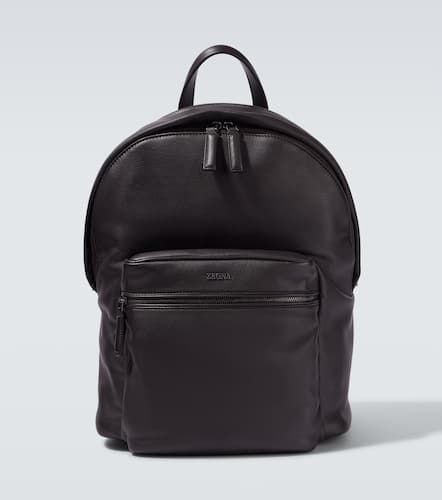 Secondskin Hoodie leather backpack - Zegna - Modalova