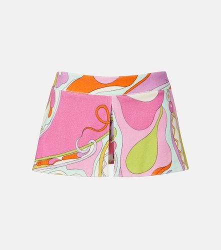 Orchidee cotton-blend terry skort - Pucci - Modalova
