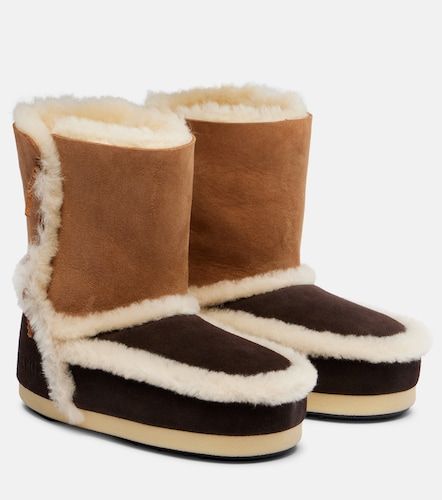 EVX shearling-trimmed suede ankle boots - Moon Boot - Modalova