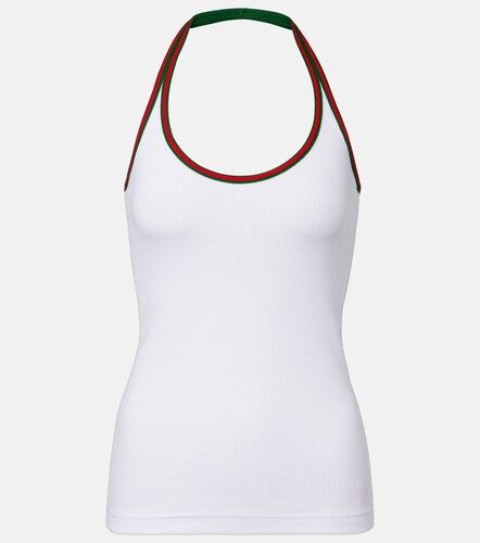 Top de jersey de mezcla de algodón con Web - Gucci - Modalova