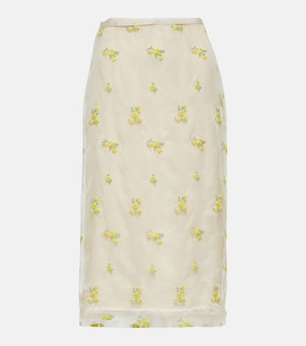 Gucci Embroidered floral midi skirt - Gucci - Modalova