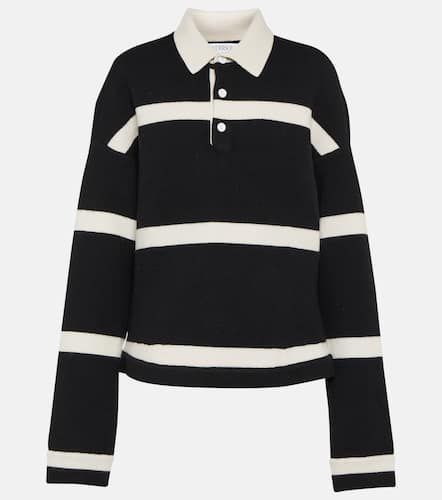 Polo de mezcla de lana a rayas - JW Anderson - Modalova