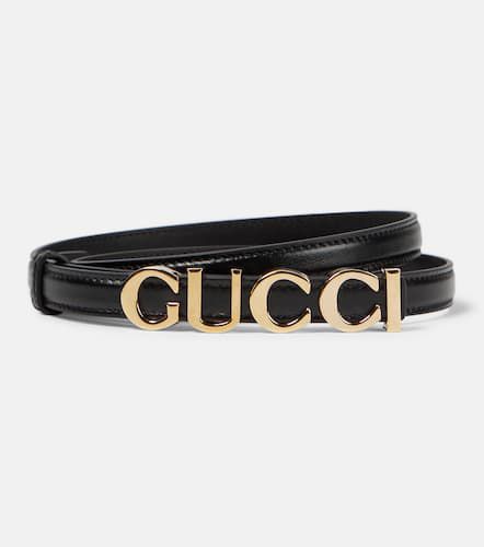 Gucci Hebilla de piel con logo - Gucci - Modalova