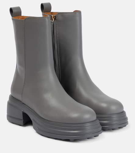 Tod's Leather platform ankle boots - Tod's - Modalova