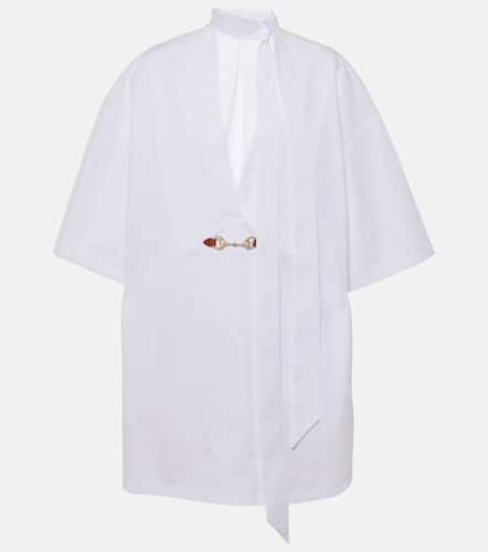 Vestido corto de popelín de algodón con Horsebit - Gucci - Modalova