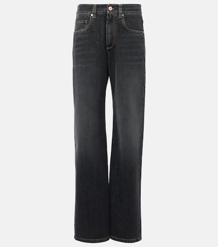 Jeans anchos de tiro medio - Brunello Cucinelli - Modalova