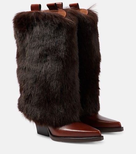 Stiefel aus Faux Fur und Leder - Paris Texas - Modalova