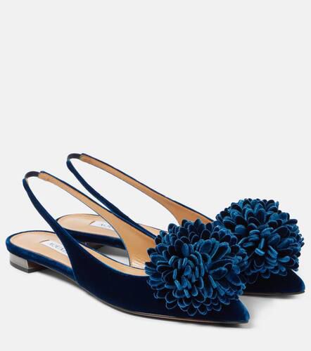 Couturier velvet slingback flats - Aquazzura - Modalova