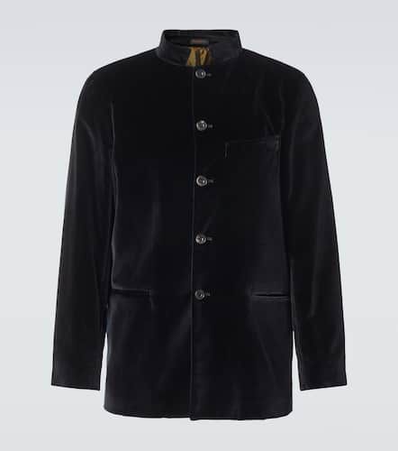 Cotton velvet tuxedo jacket - Rubinacci - Modalova