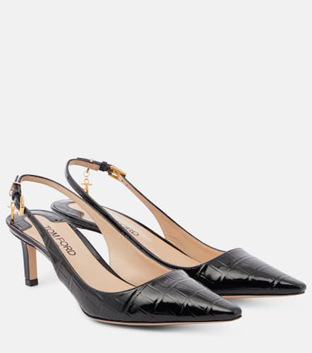 Angelina croc-effect leather slingback pumps - Tom Ford - Modalova