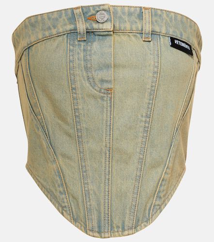 Vetements Top a fascia di jeans - Vetements - Modalova