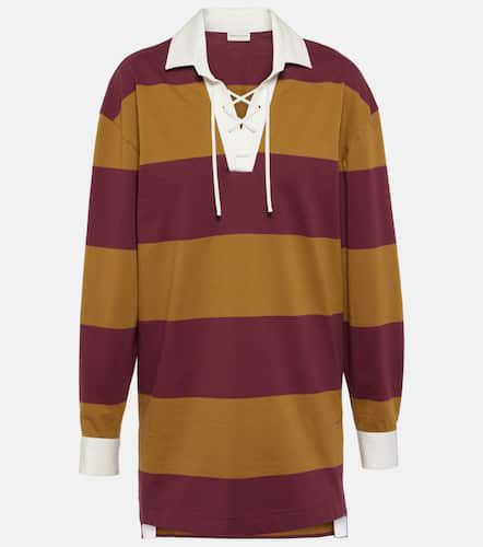 Colorblocked cotton-blend sweatshirt - Dries Van Noten - Modalova