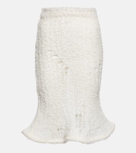 Semi-sheer wool-blend midi skirt - Acne Studios - Modalova