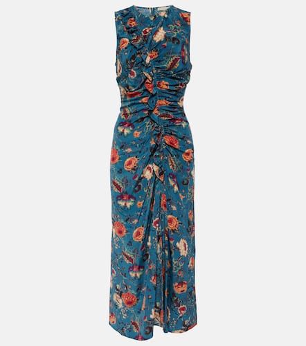 Vestido midi Lorna de seda floral - Ulla Johnson - Modalova