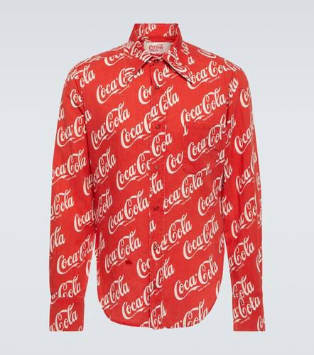 X Coca-ColaÂ® printed cotton and linen shirt - ERL - Modalova