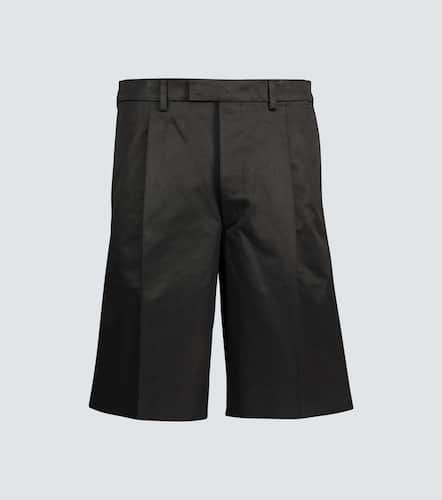 Prada Pleated cotton-twill shorts - Prada - Modalova