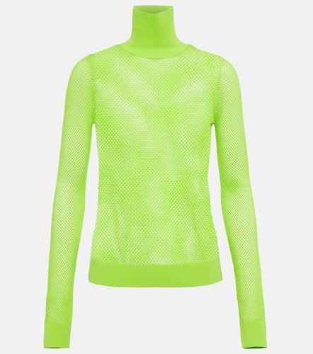 Rollkragenpullover aus Mesh - Balenciaga - Modalova