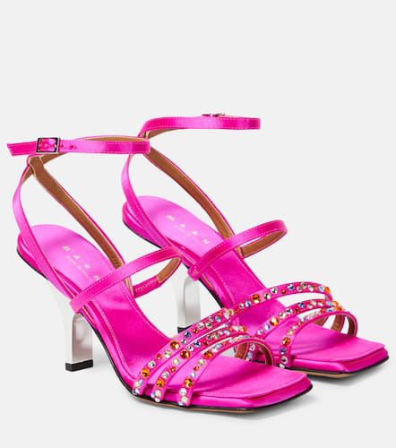 Marni Embellished satin sandals - Marni - Modalova