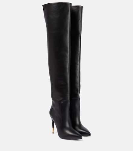Embellished leather over-the-knee boots - Tom Ford - Modalova