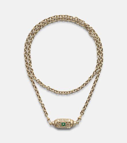 Collana Good Things in 14kt e 18kt con diamanti e onice - Marie Lichtenberg - Modalova