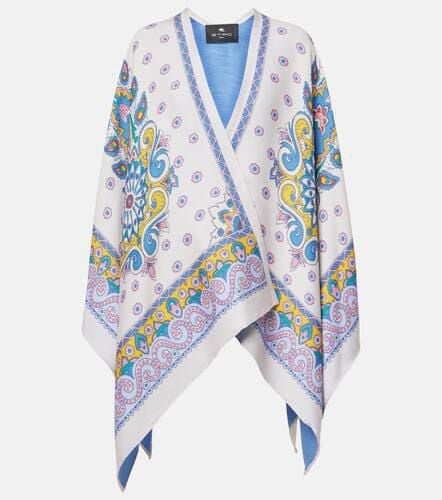 Etro Paisley wool-blend cape - Etro - Modalova