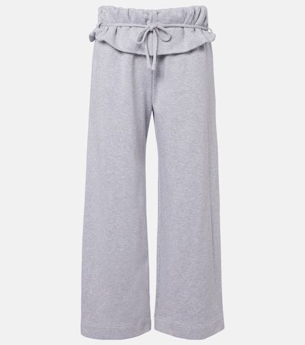 Ruffled cotton-blend sweatpants - Magda Butrym - Modalova