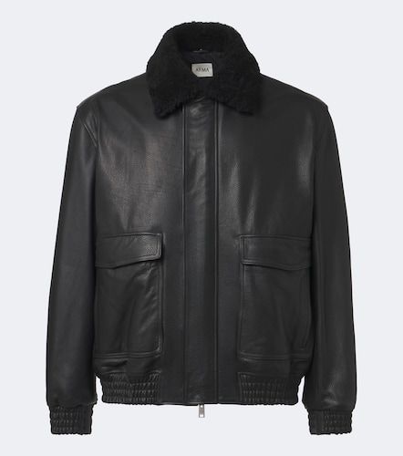 Chaqueta blouson Bari de piel con teddy - Arma - Modalova