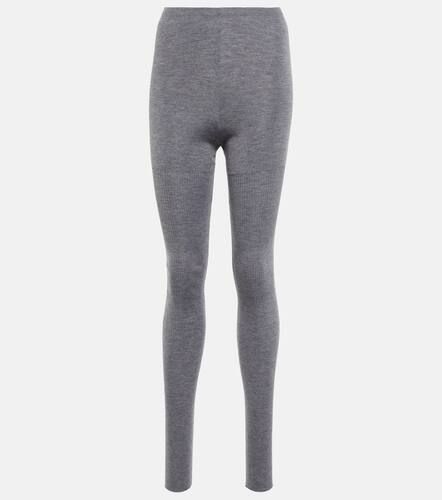 AlaÃ¯a High-rise cashmere and silk leggings - Alaia - Modalova