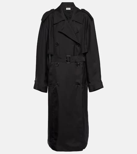 Saint Laurent Trench in raso - Saint Laurent - Modalova