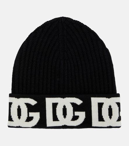 Jacquard cashmere-blend beanie - Dolce&Gabbana - Modalova