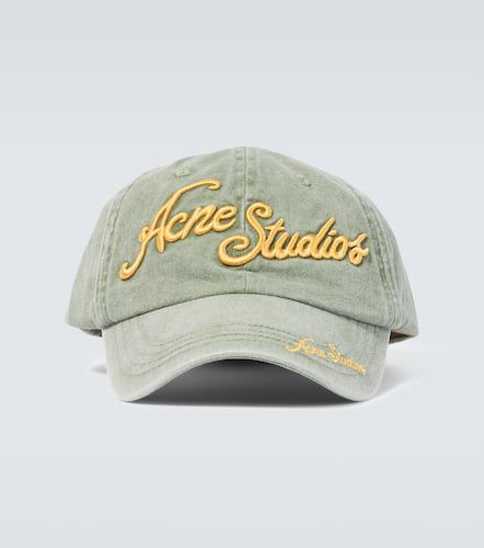 Gorra de algodón con logo bordado - Acne Studios - Modalova