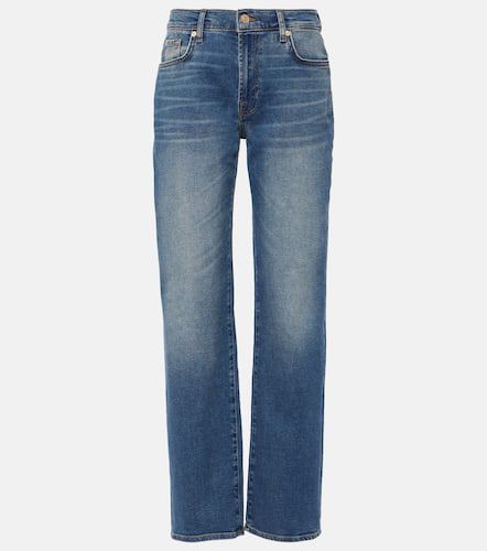 Ellie high-rise cotton-blend straight jeans - 7 For All Mankind - Modalova