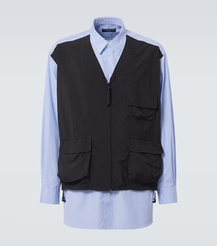 Comme des Garçons Camicia in cotone a righe con nylon - Comme des Garcons Homme - Modalova