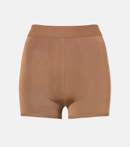 High-Rise Shorts aus Strick - Saint Laurent - Modalova