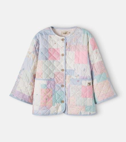 Inaja quilted patchwork cotton jacket - Wheat - Modalova