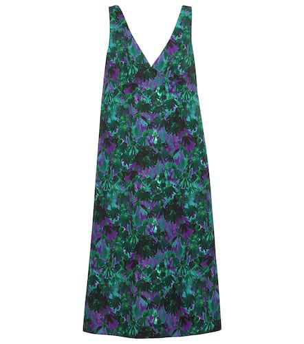 Plan C Floral twill midi dress - Plan C - Modalova