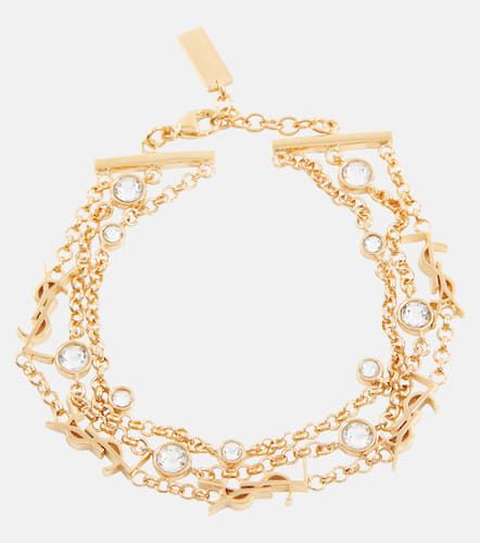 Cassandre embellished chain bracelet - Saint Laurent - Modalova
