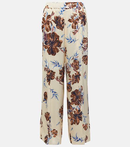 Floral high-rise wide-leg pants - Jil Sander - Modalova