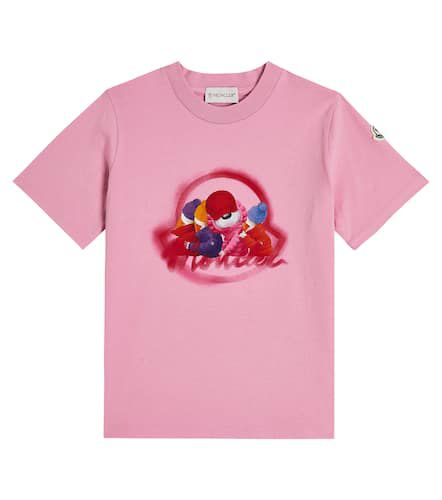 Camiseta de algodón con logo - Moncler Enfant - Modalova
